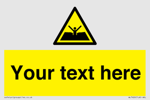 Custom Warning quicksand mud or silt